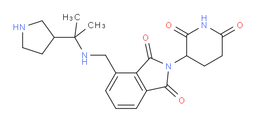 2-(2,6-dioxopiperidin-3-yl)-4-(((2-(pyrrolidin-3-yl)propan-2-yl)amino)methyl)isoindoline-1,3-dione