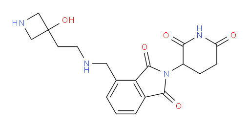 2-(2,6-dioxopiperidin-3-yl)-4-(((2-(3-hydroxyazetidin-3-yl)ethyl)amino)methyl)isoindoline-1,3-dione