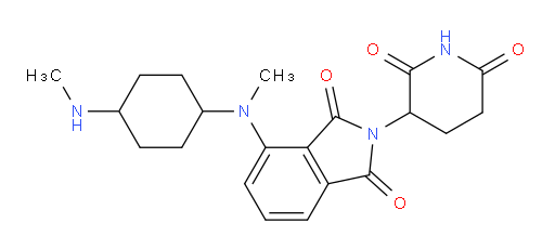 2-(2,6-dioxopiperidin-3-yl)-4-(methyl(4-(methylamino)cyclohexyl)amino)isoindoline-1,3-dione