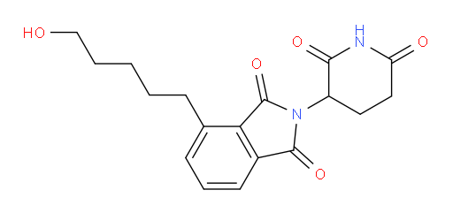 2-(2,6-dioxopiperidin-3-yl)-4-(5-hydroxypentyl)isoindoline-1,3-dione