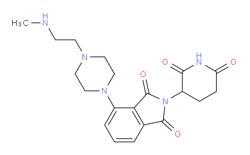 2-(2,6-dioxopiperidin-3-yl)-4-(4-(2-(methylamino)ethyl)piperazin-1-yl)isoindoline-1,3-dione