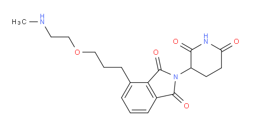 2-(2,6-dioxopiperidin-3-yl)-4-(3-(2-(methylamino)ethoxy)propyl)isoindoline-1,3-dione