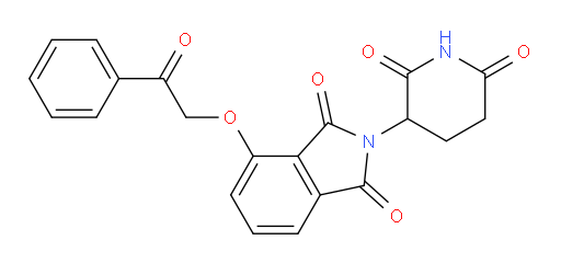 2-(2,6-dioxopiperidin-3-yl)-4-(2-oxo-2-phenylethoxy)isoindoline-1,3-dione