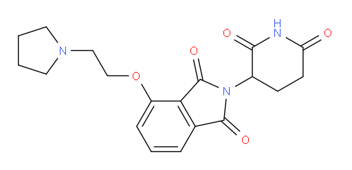 2-(2,6-dioxopiperidin-3-yl)-4-(2-(pyrrolidin-1-yl)ethoxy)isoindoline-1,3-dione