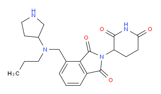 2-(2,6-dioxopiperidin-3-yl)-4-((propyl(pyrrolidin-3-yl)amino)methyl)isoindoline-1,3-dione