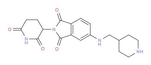 2-(2,6-dioxopiperidin-3-yl)-5-((piperidin-4-ylmethyl)amino)isoindoline-1,3-dione