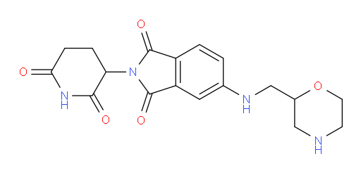2-(2,6-dioxopiperidin-3-yl)-5-((morpholin-2-ylmethyl)amino)isoindoline-1,3-dione
