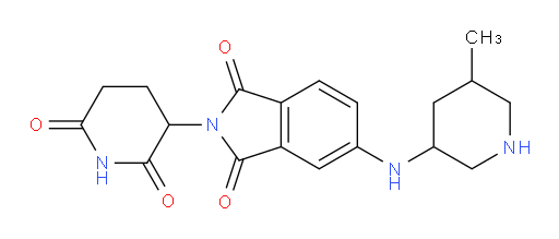 2-(2,6-dioxopiperidin-3-yl)-5-((5-methylpiperidin-3-yl)amino)isoindoline-1,3-dione
