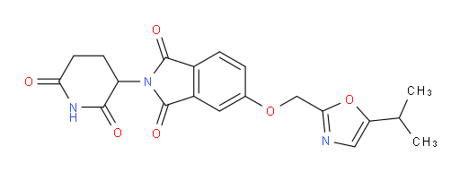 2-(2,6-dioxopiperidin-3-yl)-5-((5-isopropyloxazol-2-yl)methoxy)isoindoline-1,3-dione