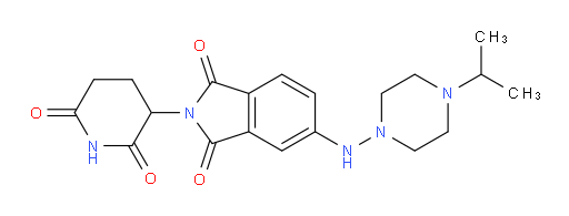 2-(2,6-dioxopiperidin-3-yl)-5-((4-isopropylpiperazin-1-yl)amino)isoindoline-1,3-dione