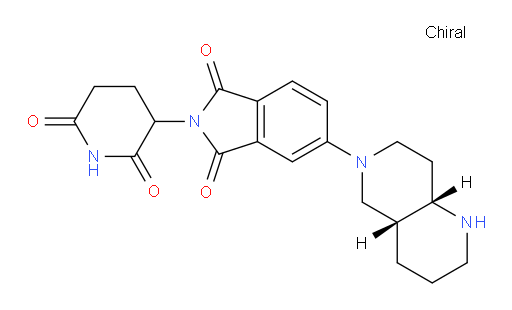 2-(2,6-dioxopiperidin-3-yl)-5-((4aR,8aS)-octahydro-1,6-naphthyridin-6(2H)-yl)isoindoline-1,3-dione