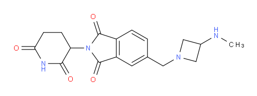 2-(2,6-dioxopiperidin-3-yl)-5-((3-(methylamino)azetidin-1-yl)methyl)isoindoline-1,3-dione