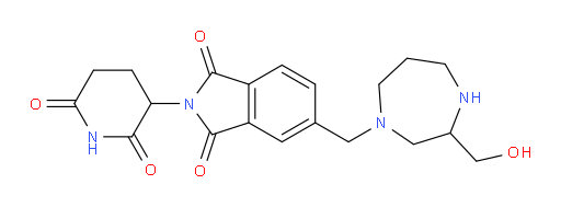 2-(2,6-dioxopiperidin-3-yl)-5-((3-(hydroxymethyl)-1,4-diazepan-1-yl)methyl)isoindoline-1,3-dione