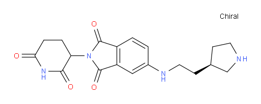 2-(2,6-dioxopiperidin-3-yl)-5-((2-((R)-pyrrolidin-3-yl)ethyl)amino)isoindoline-1,3-dione