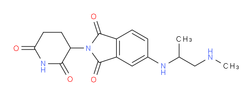 2-(2,6-dioxopiperidin-3-yl)-5-((1-(methylamino)propan-2-yl)amino)isoindoline-1,3-dione