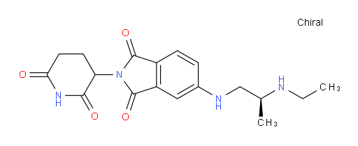2-(2,6-dioxopiperidin-3-yl)-5-(((S)-2-(ethylamino)propyl)amino)isoindoline-1,3-dione