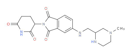 2-(2,6-dioxopiperidin-3-yl)-5-(((4-methylpiperazin-2-yl)methyl)amino)isoindoline-1,3-dione