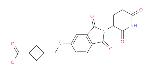 3-(((2-(2,6-dioxopiperidin-3-yl)-1,3-dioxoisoindolin-5-yl)amino)methyl)cyclobutanecarboxylic acid