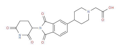 2-(4-(2-(2,6-dioxopiperidin-3-yl)-1,3-dioxoisoindolin-5-yl)piperidin-1-yl)acetic acid