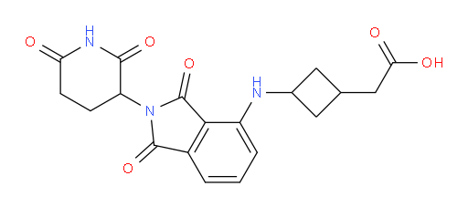 2-(3-((2-(2,6-dioxopiperidin-3-yl)-1,3-dioxoisoindolin-4-yl)amino)cyclobutyl)acetic acid