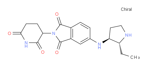 2-(2,6-dioxopiperidin-3-yl)-5-(((2R,3S)-2-ethylpyrrolidin-3-yl)amino)isoindoline-1,3-dione