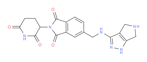 2-(2,6-dioxopiperidin-3-yl)-5-(((1,4,5,6-tetrahydropyrrolo[3,4-c]pyrazol-3-yl)amino)methyl)isoindoline-1,3-dione