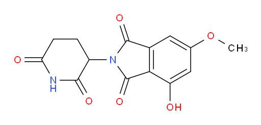 2-(2,6-dioxopiperidin-3-yl)-4-hydroxy-6-methoxyisoindoline-1,3-dione