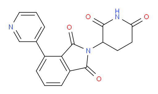 2-(2,6-dioxopiperidin-3-yl)-4-(pyridin-3-yl)isoindoline-1,3-dione