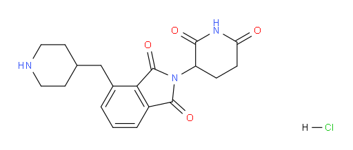 2-(2,6-dioxopiperidin-3-yl)-4-(piperidin-4-ylmethyl)isoindoline-1,3-dione hydrochloride