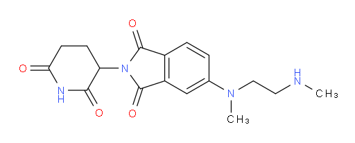 2-(2,6-dioxopiperidin-3-yl)-5-(methyl(2-(methylamino)ethyl)amino)isoindoline-1,3-dione