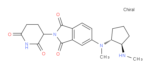 2-(2,6-dioxopiperidin-3-yl)-5-(methyl((1R,2R)-2-(methylamino)cyclopentyl)amino)isoindoline-1,3-dione