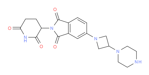 2-(2,6-dioxopiperidin-3-yl)-5-(3-(piperazin-1-yl)azetidin-1-yl)isoindoline-1,3-dione