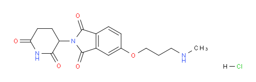 2-(2,6-dioxopiperidin-3-yl)-5-(3-(methylamino)propoxy)isoindoline-1,3-dione hydrochloride