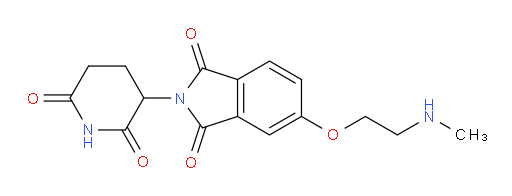 2-(2,6-dioxopiperidin-3-yl)-5-(2-(methylamino)ethoxy)isoindoline-1,3-dione