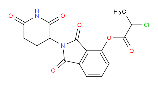 2-(2,6-dioxopiperidin-3-yl)-1,3-dioxoisoindolin-4-yl 2-chloropropanoate