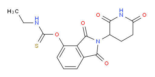 O-(2-(2,6-dioxopiperidin-3-yl)-1,3-dioxoisoindolin-4-yl) ethylcarbamothioate