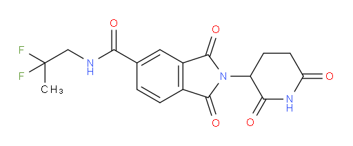 N-(2,2-difluoropropyl)-2-(2,6-dioxopiperidin-3-yl)-1,3-dioxoisoindoline-5-carboxamide