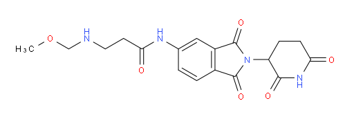N-(2-(2,6-dioxopiperidin-3-yl)-1,3-dioxoisoindolin-5-yl)-3-((methoxymethyl)amino)propanamide