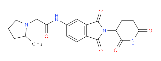 N-(2-(2,6-dioxopiperidin-3-yl)-1,3-dioxoisoindolin-5-yl)-2-(2-methylpyrrolidin-1-yl)acetamide