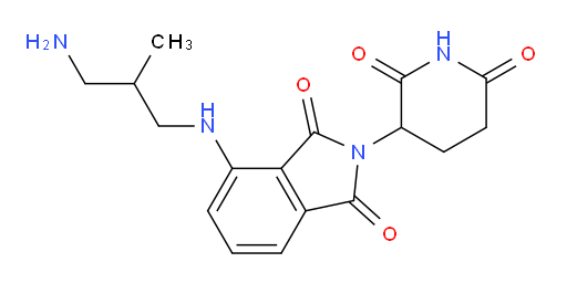 4-((3-amino-2-methylpropyl)amino)-2-(2,6-dioxopiperidin-3-yl)isoindoline-1,3-dione