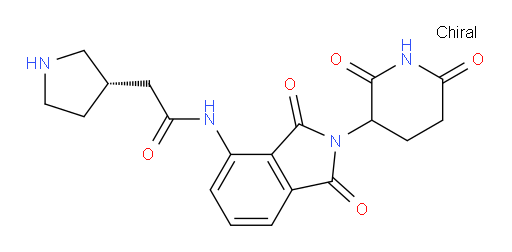 N-(2-(2,6-dioxopiperidin-3-yl)-1,3-dioxoisoindolin-4-yl)-2-((S)-pyrrolidin-3-yl)acetamide