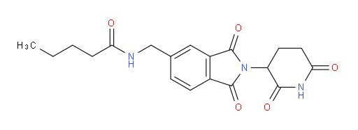 N-((2-(2,6-dioxopiperidin-3-yl)-1,3-dioxoisoindolin-5-yl)methyl)pentanamide