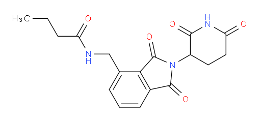 N-((2-(2,6-dioxopiperidin-3-yl)-1,3-dioxoisoindolin-4-yl)methyl)butyramide