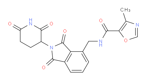 N-((2-(2,6-dioxopiperidin-3-yl)-1,3-dioxoisoindolin-4-yl)methyl)-4-methyloxazole-5-carboxamide