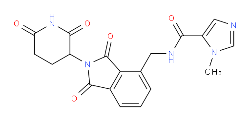 N-((2-(2,6-dioxopiperidin-3-yl)-1,3-dioxoisoindolin-4-yl)methyl)-1-methyl-1H-imidazole-5-carboxamide