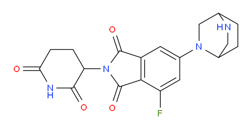 6-(2,5-diazabicyclo[2.2.2]octan-2-yl)-2-(2,6-dioxopiperidin-3-yl)-4-fluoroisoindoline-1,3-dione