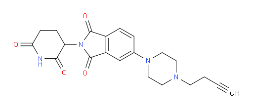 5-(4-(but-3-yn-1-yl)piperazin-1-yl)-2-(2,6-dioxopiperidin-3-yl)isoindoline-1,3-dione