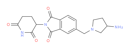5-((3-aminopyrrolidin-1-yl)methyl)-2-(2,6-dioxopiperidin-3-yl)isoindoline-1,3-dione