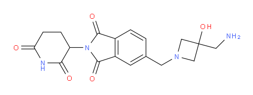 5-((3-(aminomethyl)-3-hydroxyazetidin-1-yl)methyl)-2-(2,6-dioxopiperidin-3-yl)isoindoline-1,3-dione
