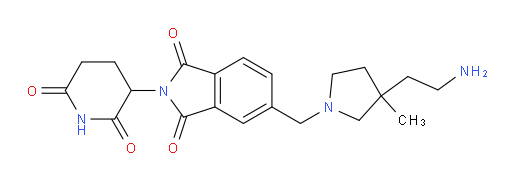 5-((3-(2-aminoethyl)-3-methylpyrrolidin-1-yl)methyl)-2-(2,6-dioxopiperidin-3-yl)isoindoline-1,3-dione